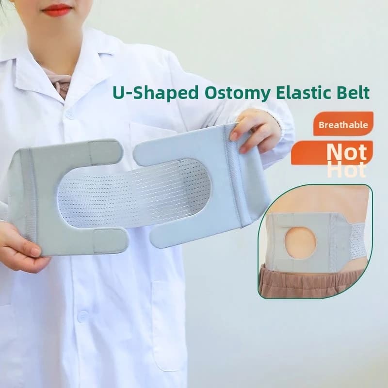 New Adjustable Ostomy Abdomen Wear Ostomy Pocket Medical Band Fixed Support Widened Elastic Care Waist Abdominal Auxiliary Strap