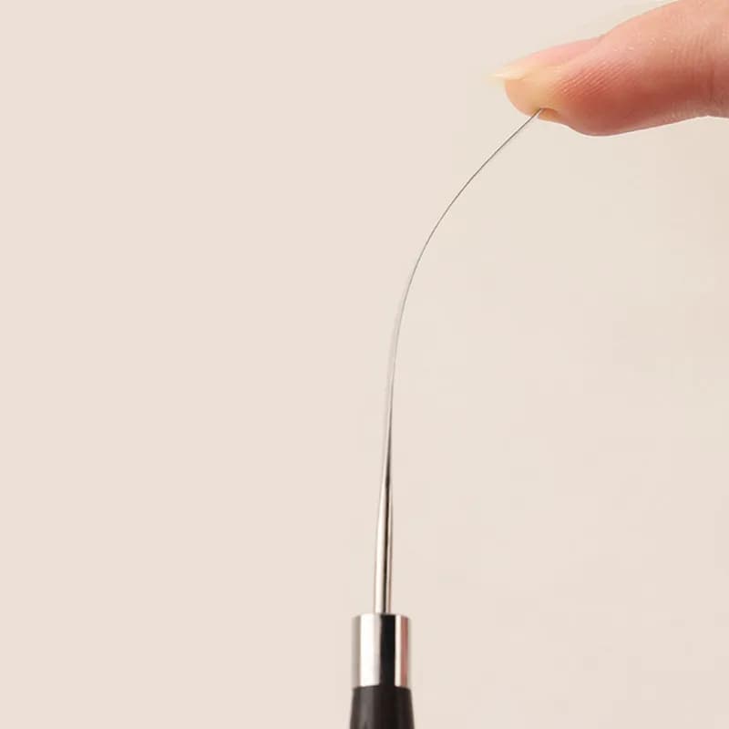 1/2 Pezzi Pennello per Nail Art a Doppia Testa, Spatola in Silicone, Penna per Poly Gel, Accessorio per Estensione Unghie in Acrilico, Strumento a Bacchetta per Manicure