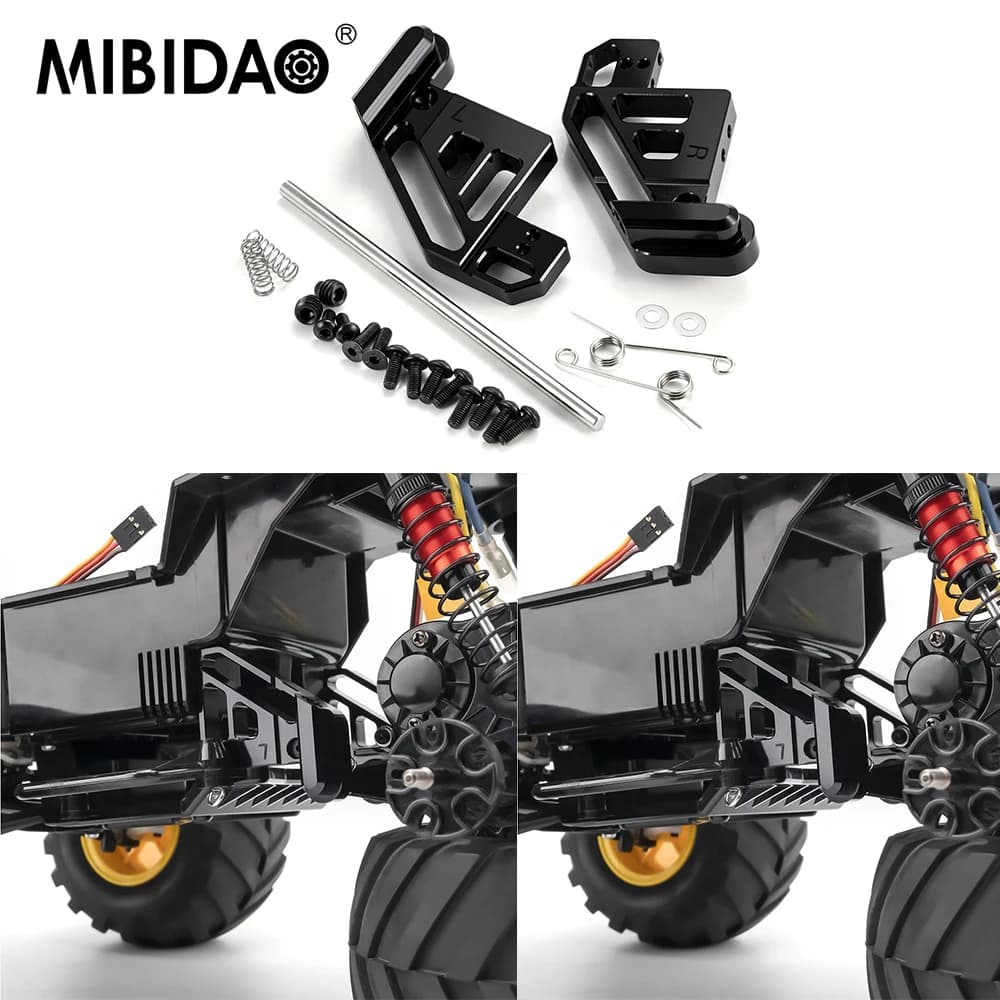 Supporto per sospensione posteriore estesa MIBIDAO (+13mm) per auto RC Tamiya 1/12 57409 58347 Lunch Box - Ricambi e accessori per upgrade