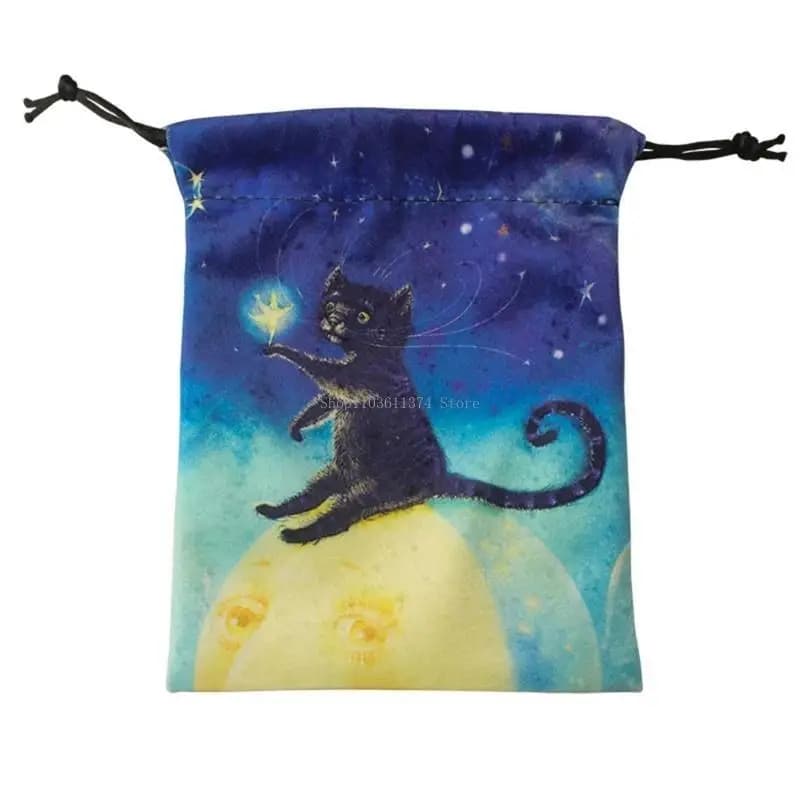 Custodia con coulisse Borsa per tarocchi divinazioni Gioco dadi Carte per oracoli Borse conservate