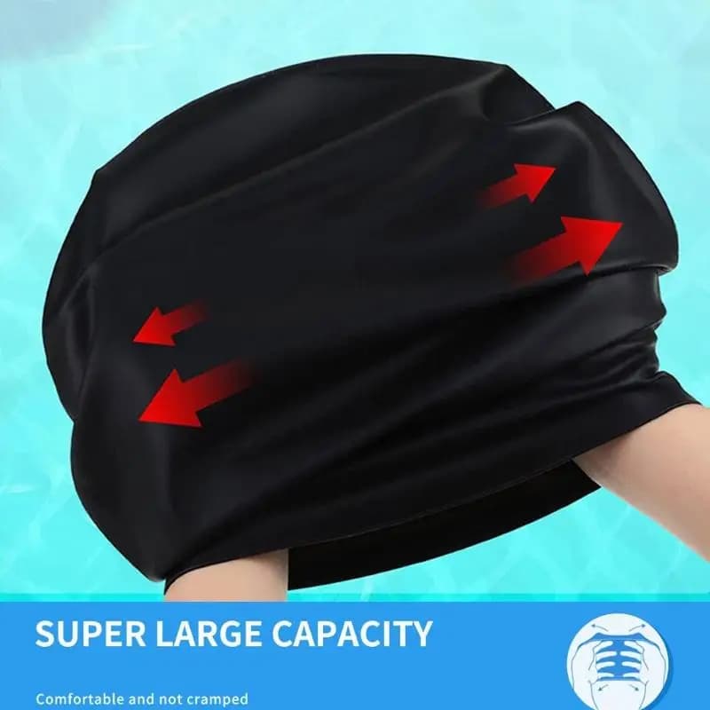 652F Women's Oversize Swimwear Man Silicone Swimwear Waterproof Surf Hat Comfortable Swim Hat
