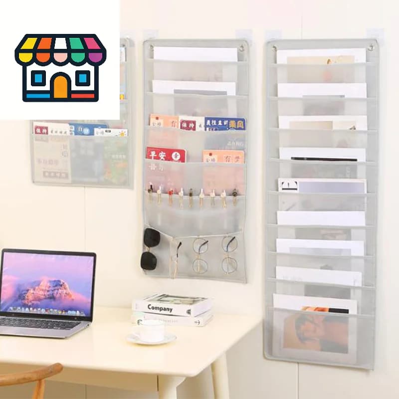 Organizzatore da Parete per Documenti, Porta Cartelle Formato Letter, Borsa Portaoggetti Sospesa