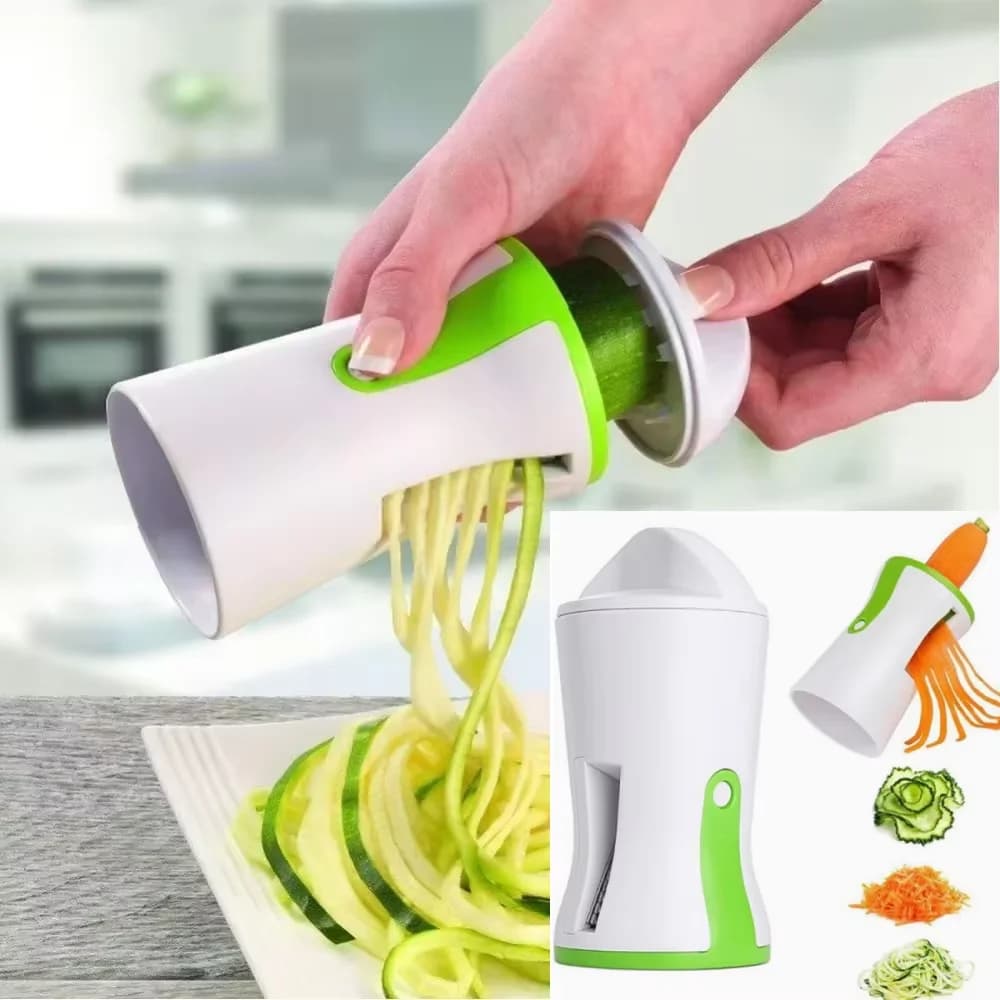 3IN1 Handheld Vegetable Spiralizer Slicer Veggie Carrot Spiral Slicer Cutter Zucchini Pasta Noodle Spaghetti Maker Kitchen Tools