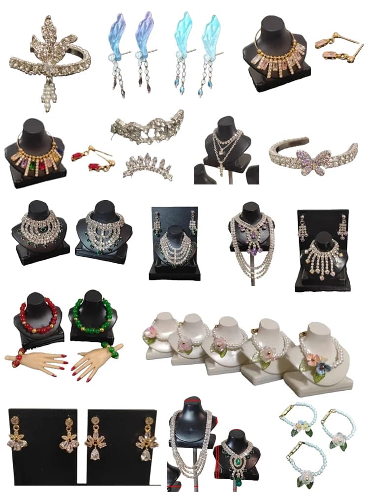 Gioielli in Miniatura per Bambole 1/6, Orecchini, Collana, Anello, Mini Corona, Accessori per Bambole a Sei Punte, Gioielli per Bambole Blythe, Decorazioni per Bambole