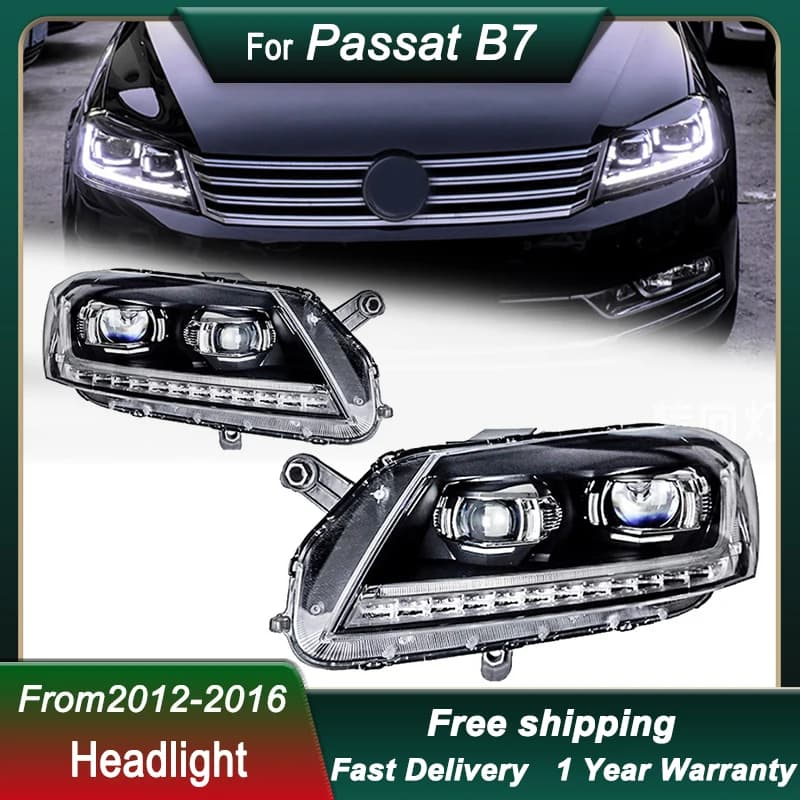 Faro dell'automobile caldo per VW Passat Magotan B7 EU 12-16 aggiornamento B8 stile pieno LED lampada frontale DRL lampada frontale gruppo luce anteriore
