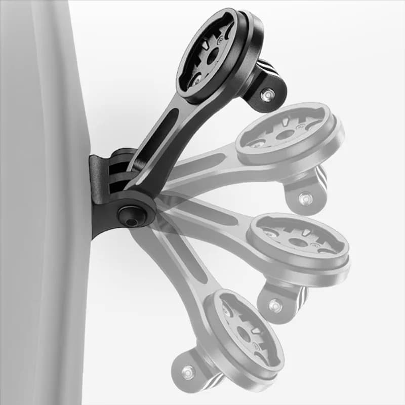 RTENTE-Supporto per computer da manubrio per bicicletta Supporto per cronometro per bici nero in lega regolabile, supporto per tachimetro