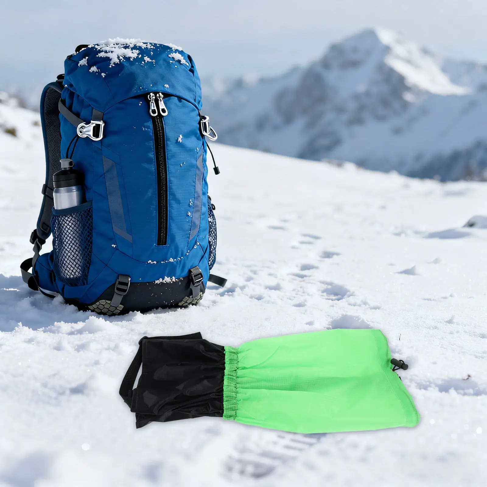 2 Pezzi Ghetre da Neve per Escursionismo e Arrampicata, Protezione da Sabbia, Impermeabili e Traspiranti, con Supporto Rinforzato per la Caviglia