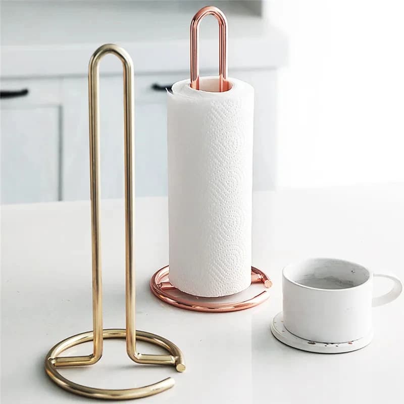 Porta asciugamani di carta da cucina in acciaio inossidabile Porta fazzoletti da bagno Tavolo da pranzo Porta tovaglioli verticale Scaffale da cucina