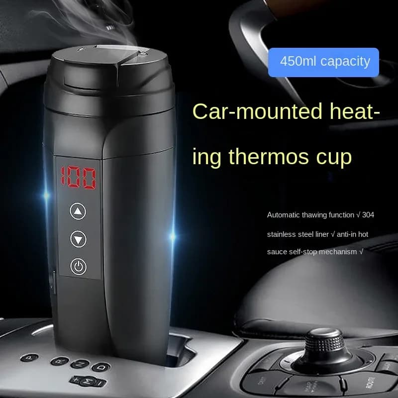 Tazza riscaldante isolata intelligente universale per auto elettrica 12V/24V per viaggi invernali