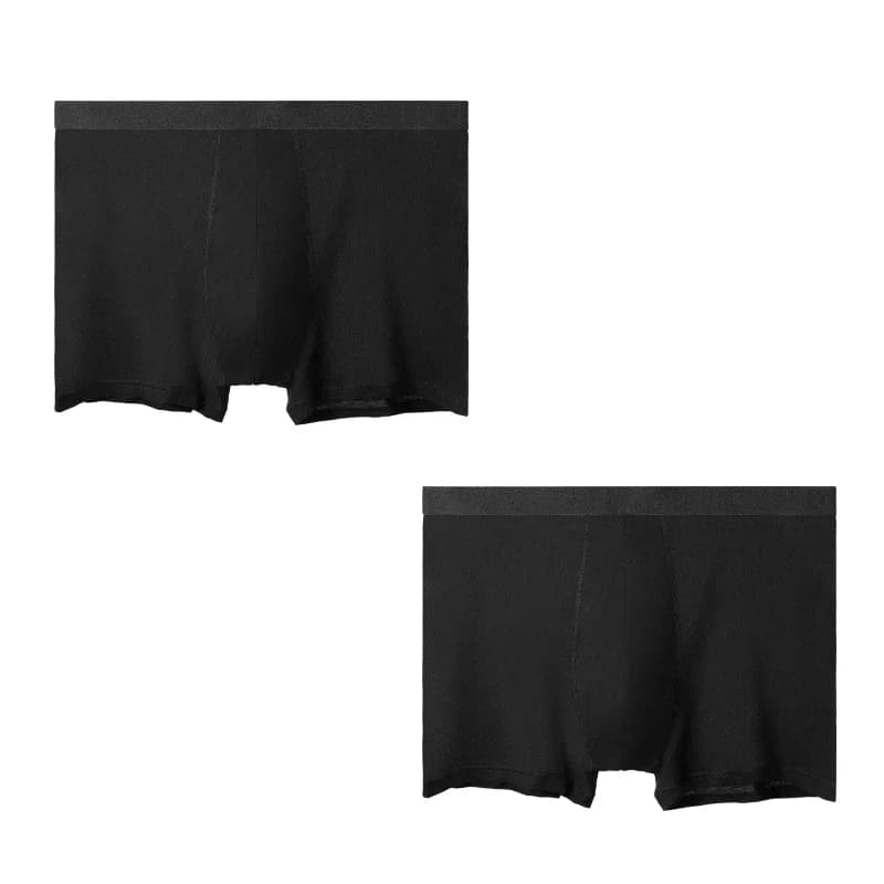 2 pezzi di biancheria intima da uomo in puro cotone, comodi slip estivi sottili, traspiranti, di grandi dimensioni, in cotone, a quattro angoli, comodi e sottili