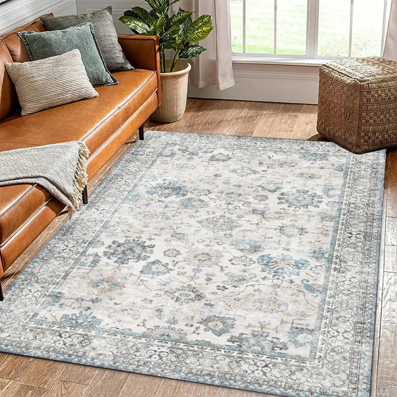 VIKAMA BOHO Tappeto di lusso per pavimento d'ingresso del soggiorno, tappeto laterale della camera da letto, tappetino morbido antiscivolo, decorazione della casa