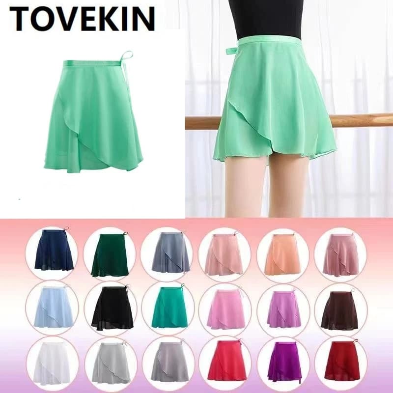 Gonna da ballo tutu per balletto in chiffon per adulti, gonna da ginnastica per ragazze femminili, gonna da allenamento, gonne da balletto, falskirts, balletto, danza fa
