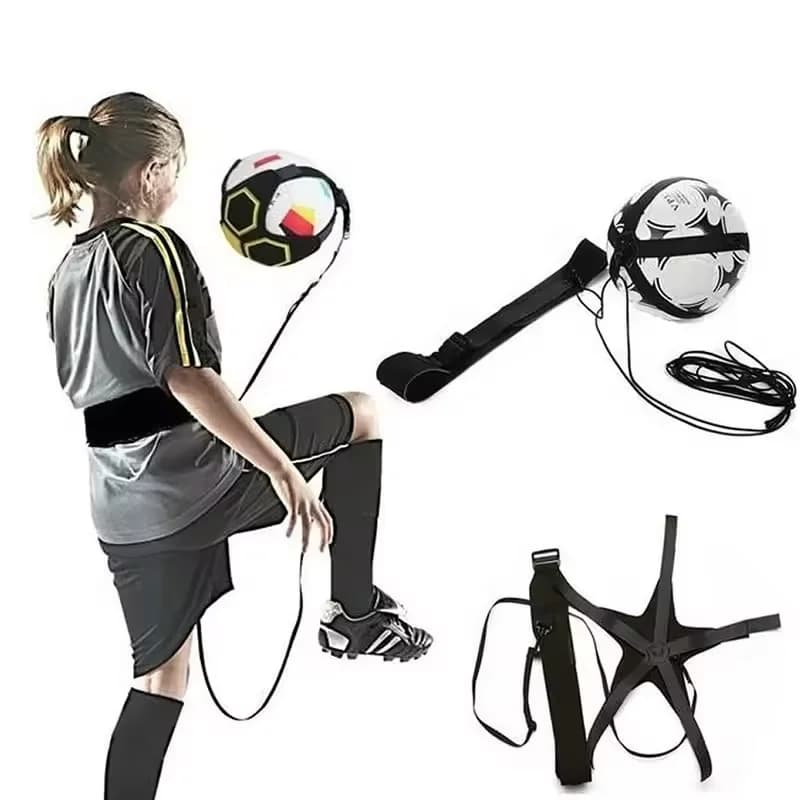 Attrezzo per Allenamento Calcio, Cintura Elastica Regolabile per Allenamento Calcio Individuale, Borsa per Allenamento Calcio, Attrezzatura Ausiliaria per Allenamento Calcio