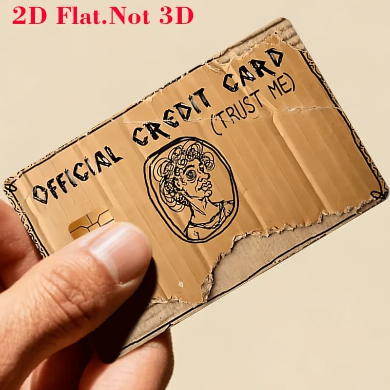 Funny Credit Card Sticker 2D Flat Skin PVC Waterproof Debit Card Cover Decal Bank Card Protector No Bubble EBT Gift