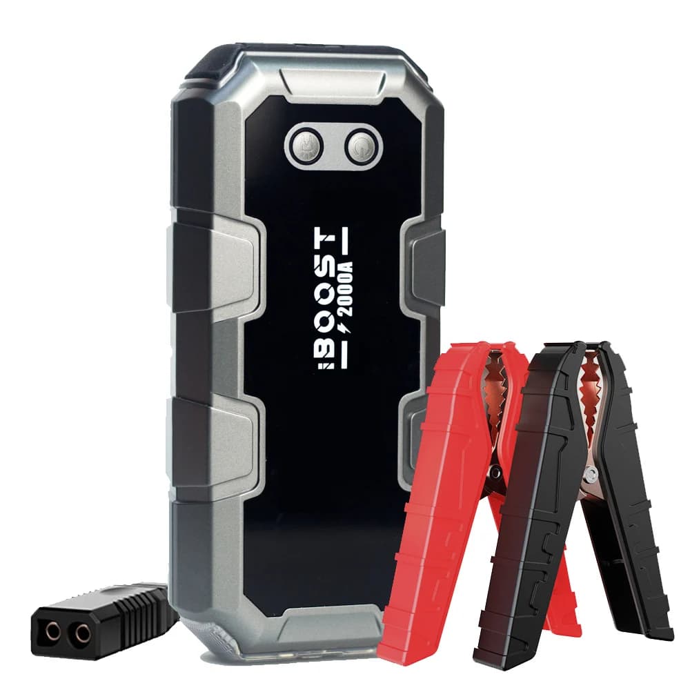 Avviatore di Emergenza Portatile PD45W 12V per Auto, Multifunzione con Power Bank, Torcia LED e Compressore d'Aria