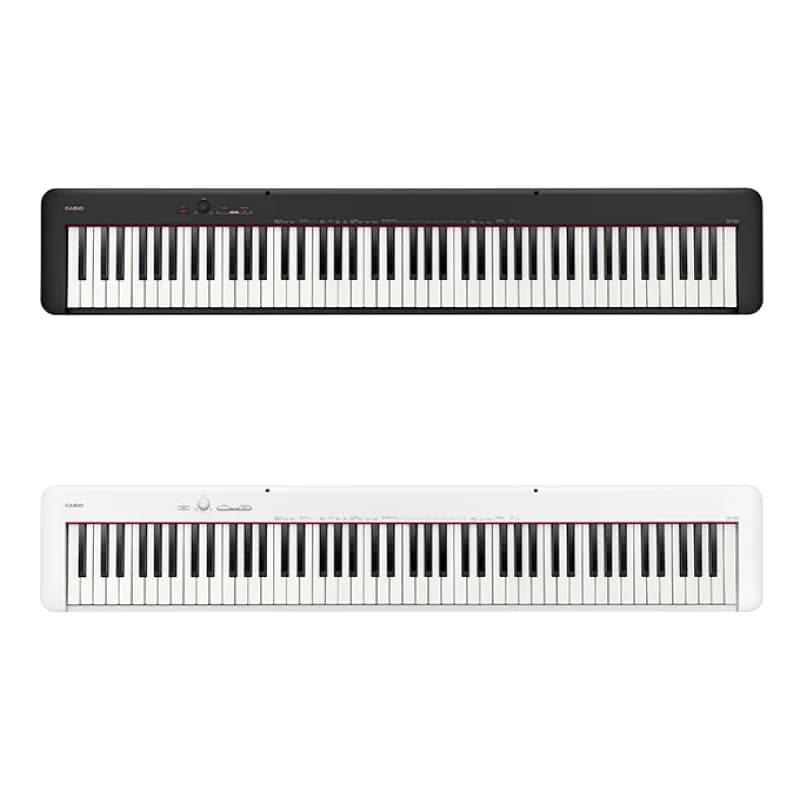 CASIO CDP-S110 Portable digital piano, keyboard with hammer action 88 key scale, MIDI Bluetooth, battery powered