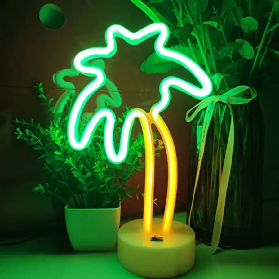 Neon Signs with Holder Base, USB or 3-AA Battery Powered Neon Light, LED Desktop Wall Decoration, Various Parties, Decoration o