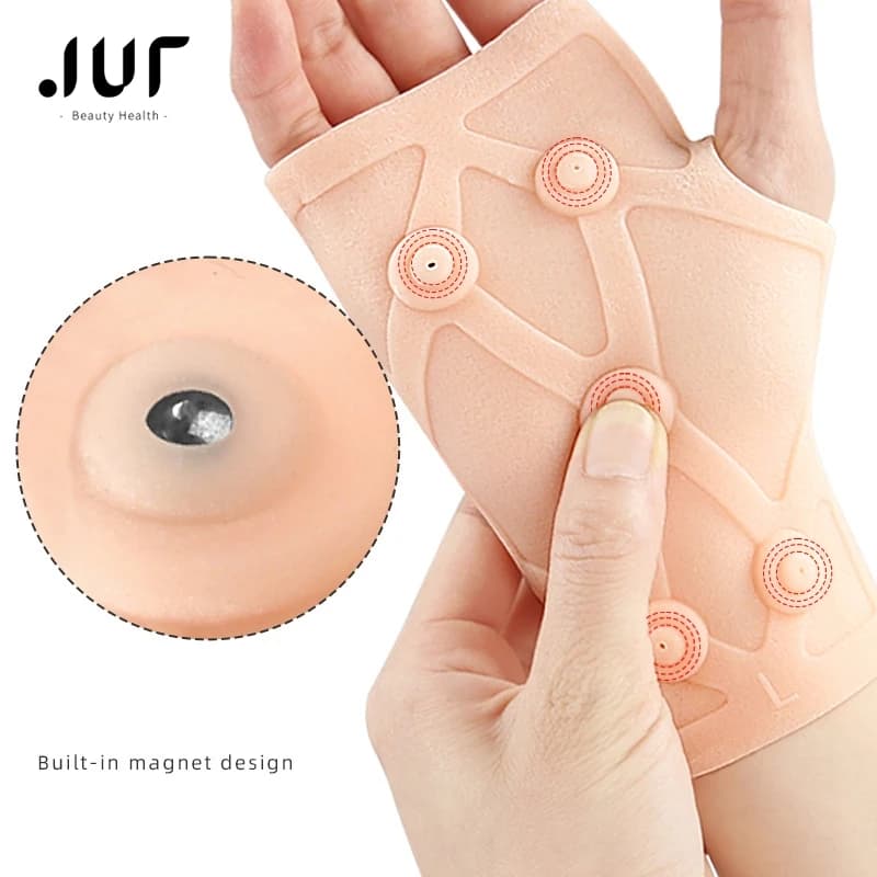 Guanto Gel di Silicone guanto di protezione per Tunnel carpale mano tendinite guanto antidolorifico terapia magnetica polso mano pollice supporto