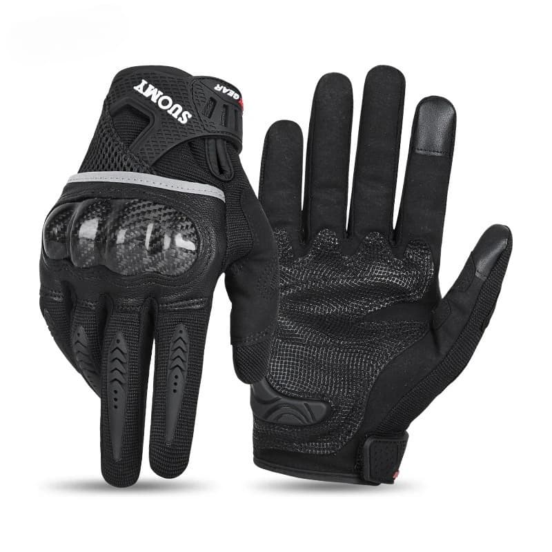 Motorcycle Gloves Carbon Fiber Protective Shell Anti-fall Breathable Light Touch Screen Motorbike Gear for Men Women