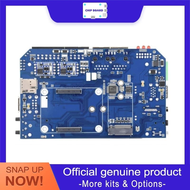 Waveshare Industrial Carrier Card for Raspberry Pi CM5, Double Ethernet Gigabit/2.5G, 4K Video Output, 4G/5G Support