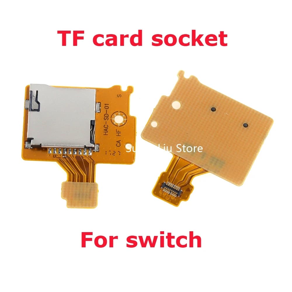 10 pz/lotto Per Nintendo NS NX SD Slot Per Schede TF Per Nintendo Switch Console SD TF Scheda Presa di Schede