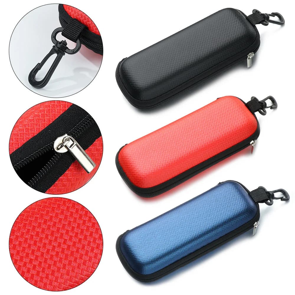 Custodia per Occhiali con Cerniera, Portatile, Protettiva, in Materiale EVA, per Occhiali da Sole e Uso Quotidiano