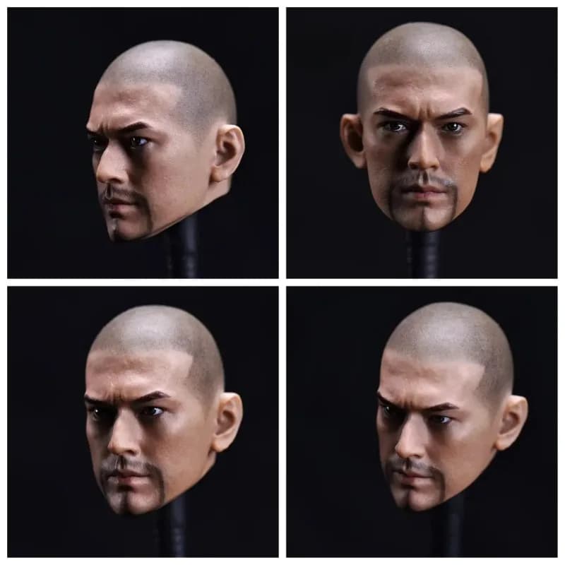 1/6 Bilancia Takeshi Kaneshiro Testa Sculpt Maschio Testa Calva Intagliare Modello per 12in Action Figure Phicen Tbleague Doll Toys