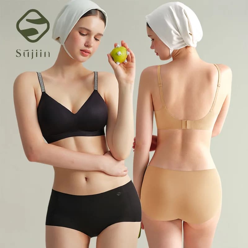 Reggiseno push-up senza fili da donna SUJIIN, sexy, invisibile, senza cuciture, morbido, con supporto, bralette sottile per seno piccolo MX390