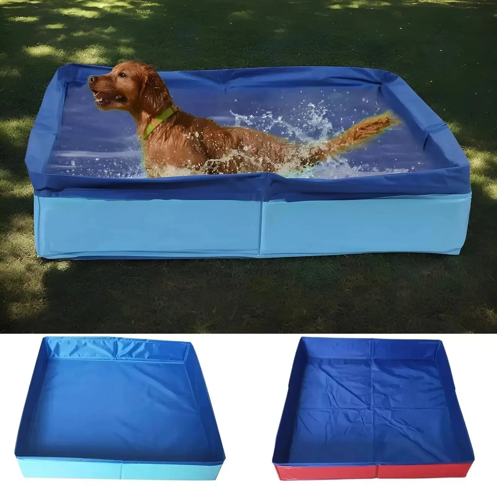 Piscina per cani Piscina pieghevole in PVC vasca da bagno per animali domestici piccola piscina per bambini non gonfiabile Forniture per animali domestici per cuccioli di gatto.