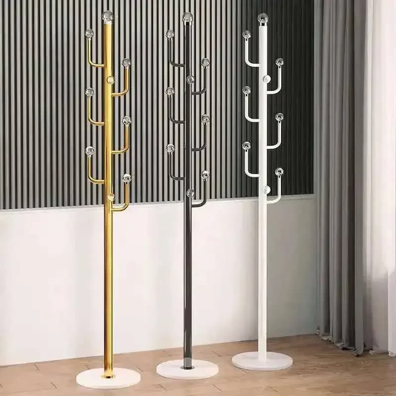 Home Clothes Rack Simple Entrance Door Floor Coat Racks For Bedroom Light Luxury Living Room Corner Hanger Bag Storage Shelf GM