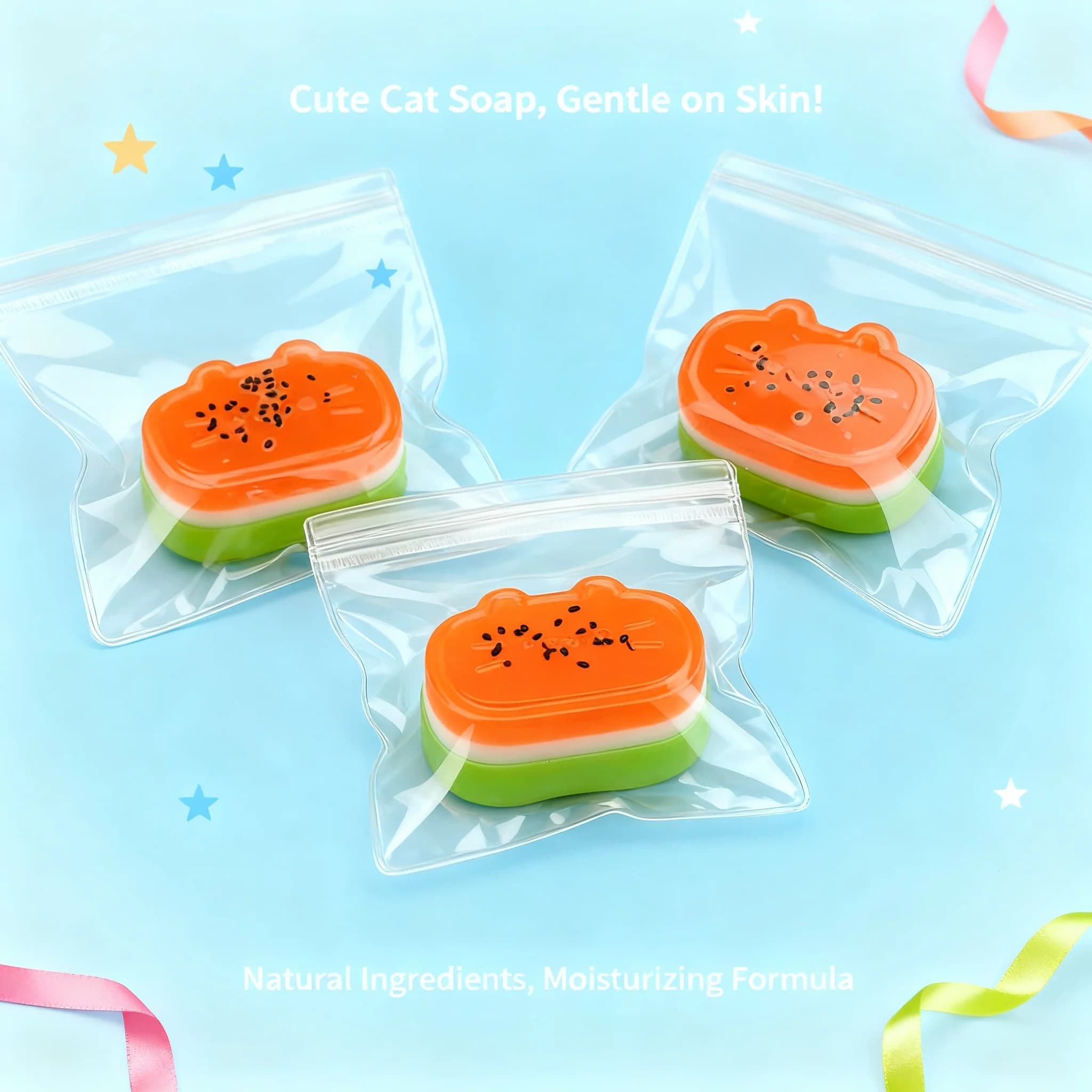 Giocattolo Antistress a Forma di Zampa di Gatto, Slime Estivo al Gusto di Anguria, Set per Decompressione e Gioco