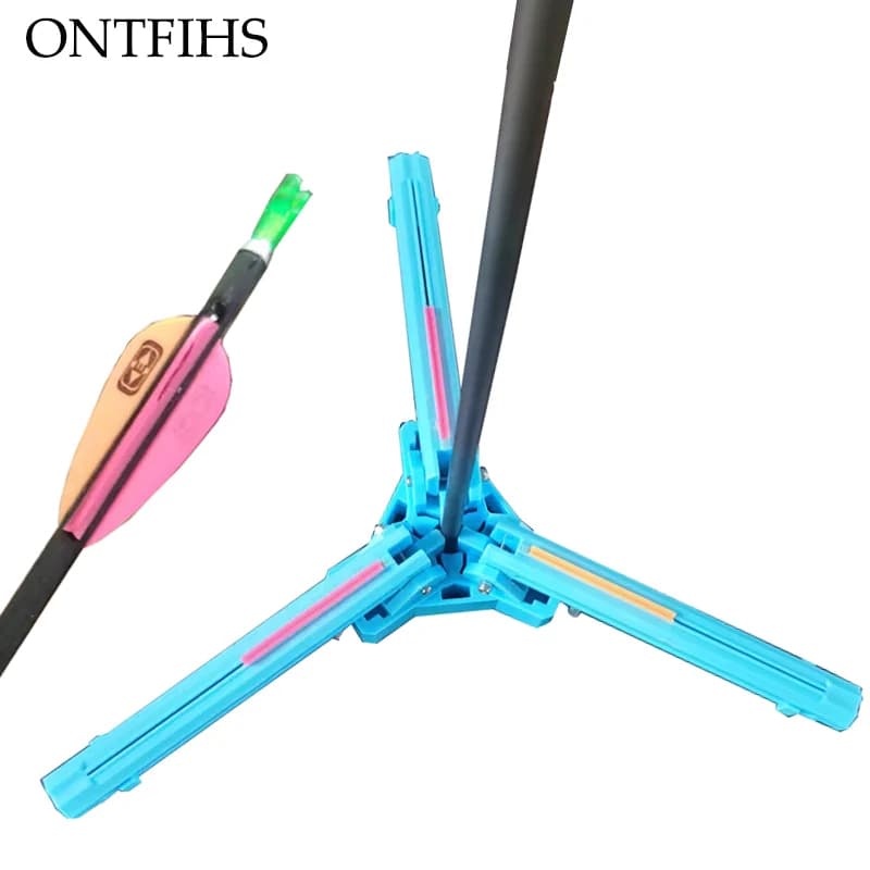 ONTFIHS Archery DIY Shaft Adjustable Fletching Jig Adhesive Tool for Hunting Accessories Plastic Feather