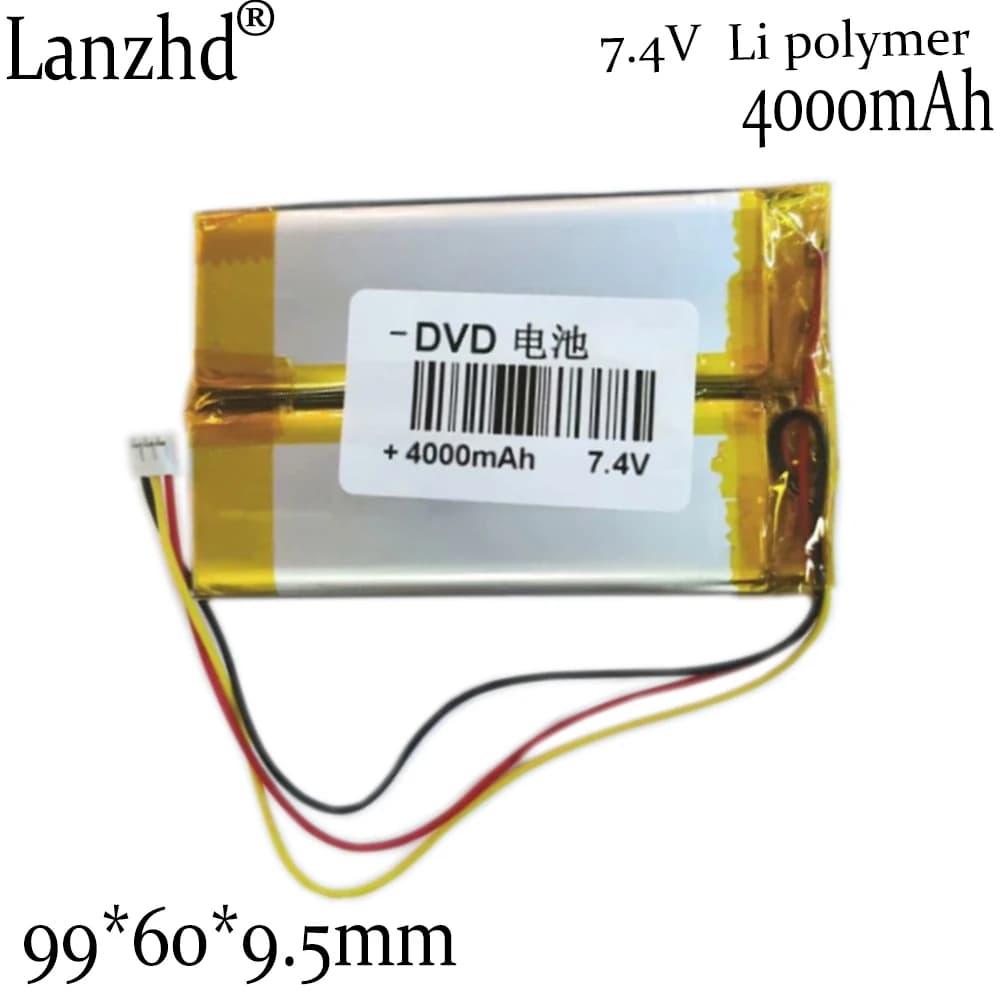 1-10pcs Mobile DVD Player Battery 992999 Polymer Battery 7.4V EVD Portable DVD Polymer Lithium Battery 4000mAh