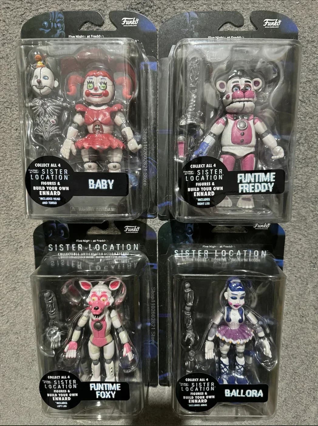 Action Figures from 5 Poles FNAF Sister Location - Funtime Freddy, Foxy, Ballora, New Arrivals, Collective Toys for Fan