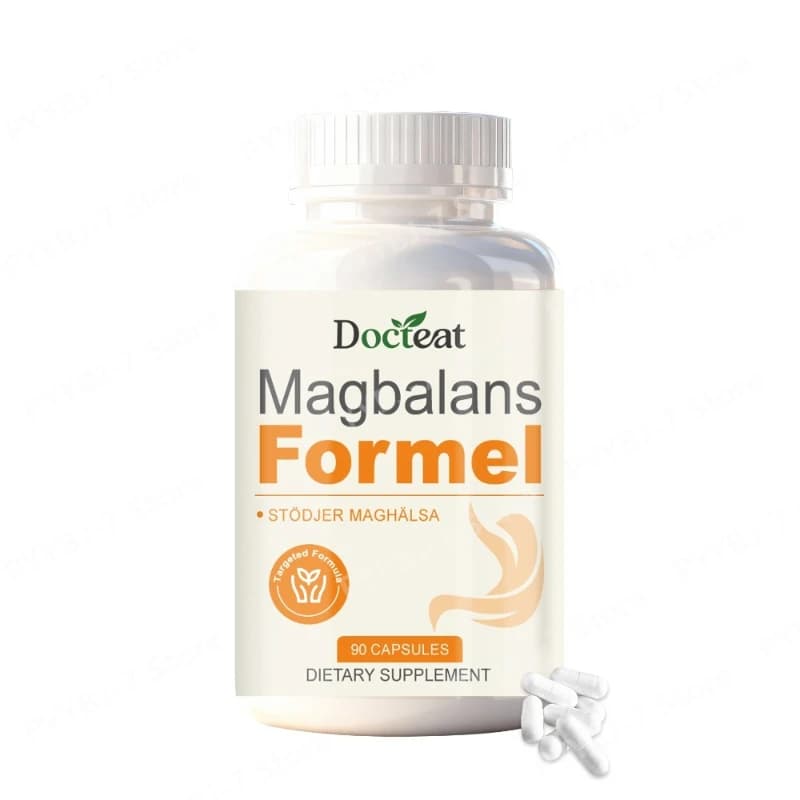 Magbalans Formel Magnesio 90 Capsule Softgel Integratore Alimentare Salute dello Stomaco Supporto Digestivo Formula Mirata Uso Quotidiano