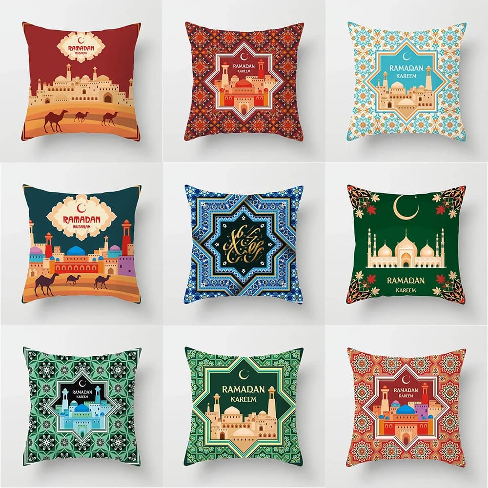 Ramadan Muslim home decoration 45x45 cm lining for sofa cushion Eid Mubarak lining for table cushion and Islamic chair daily
