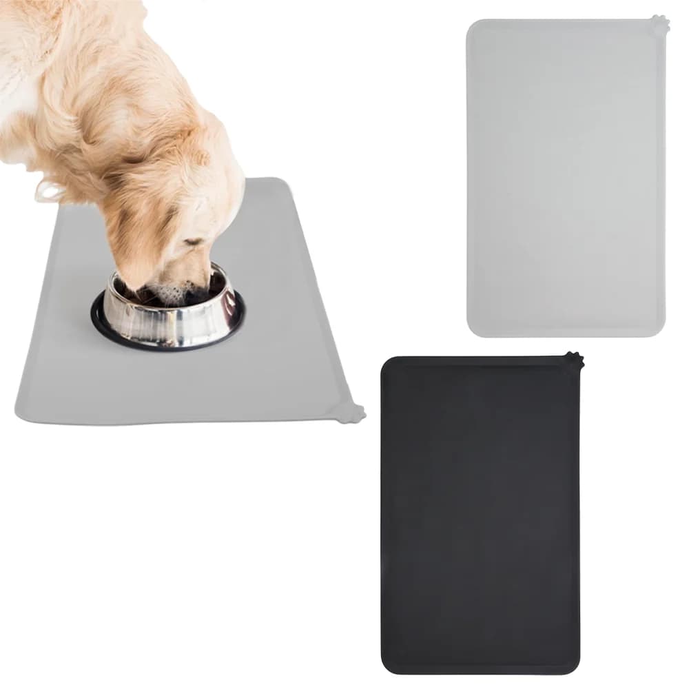 Tappetino in silicone anti-schizzo per l'alimentazione degli animali domestici, tappetino antiscivolo per ciotole di cibo per cani e gatti, tappetino per ciotole d'acqua per animali domestici da interno, 1 pezzo