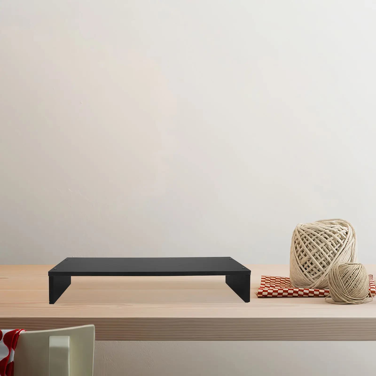 Anti-Slip Wooden Monitor Riser Stand for Desk Computer Shelf Laptop Notebook Pc Printer Desktop Organizer Ergonomic Workspace