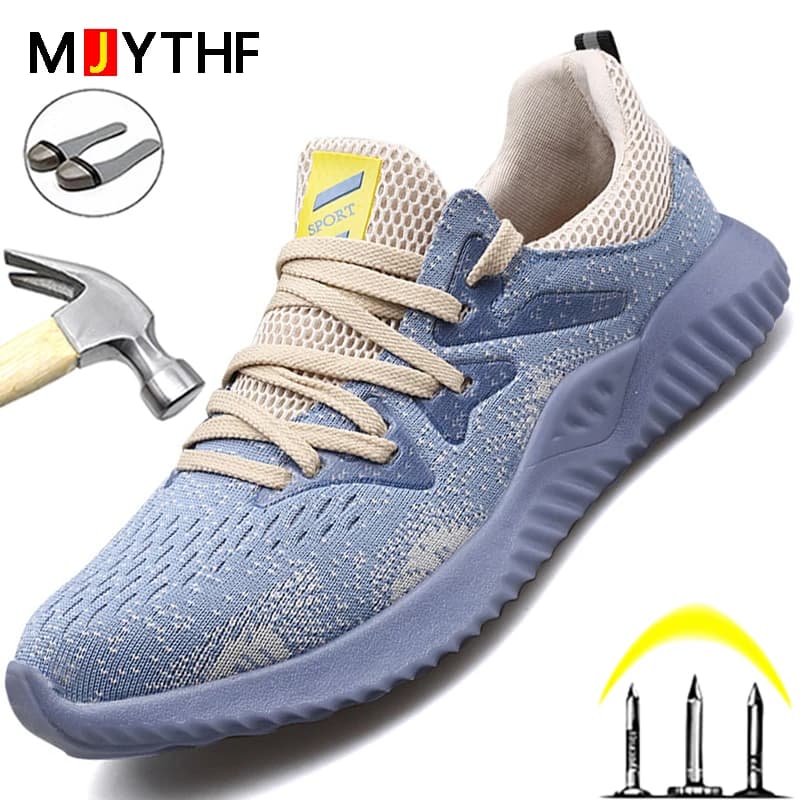 Scarpe antinfortunistiche indistruttibili Scarpe da lavoro da uomo Sneakers da lavoro con puntale in acciaio Scarpe industriali da uomo Scarpe protettive antiperforazione