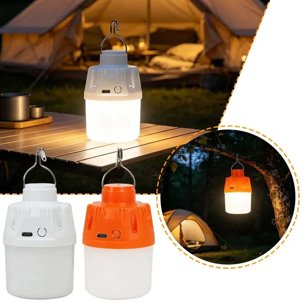 Portable USB Rechargeable LED Light Bulb 400mAh Dimmable Emergency Lamp Outdoor Night Market Stall Camping Tent Light