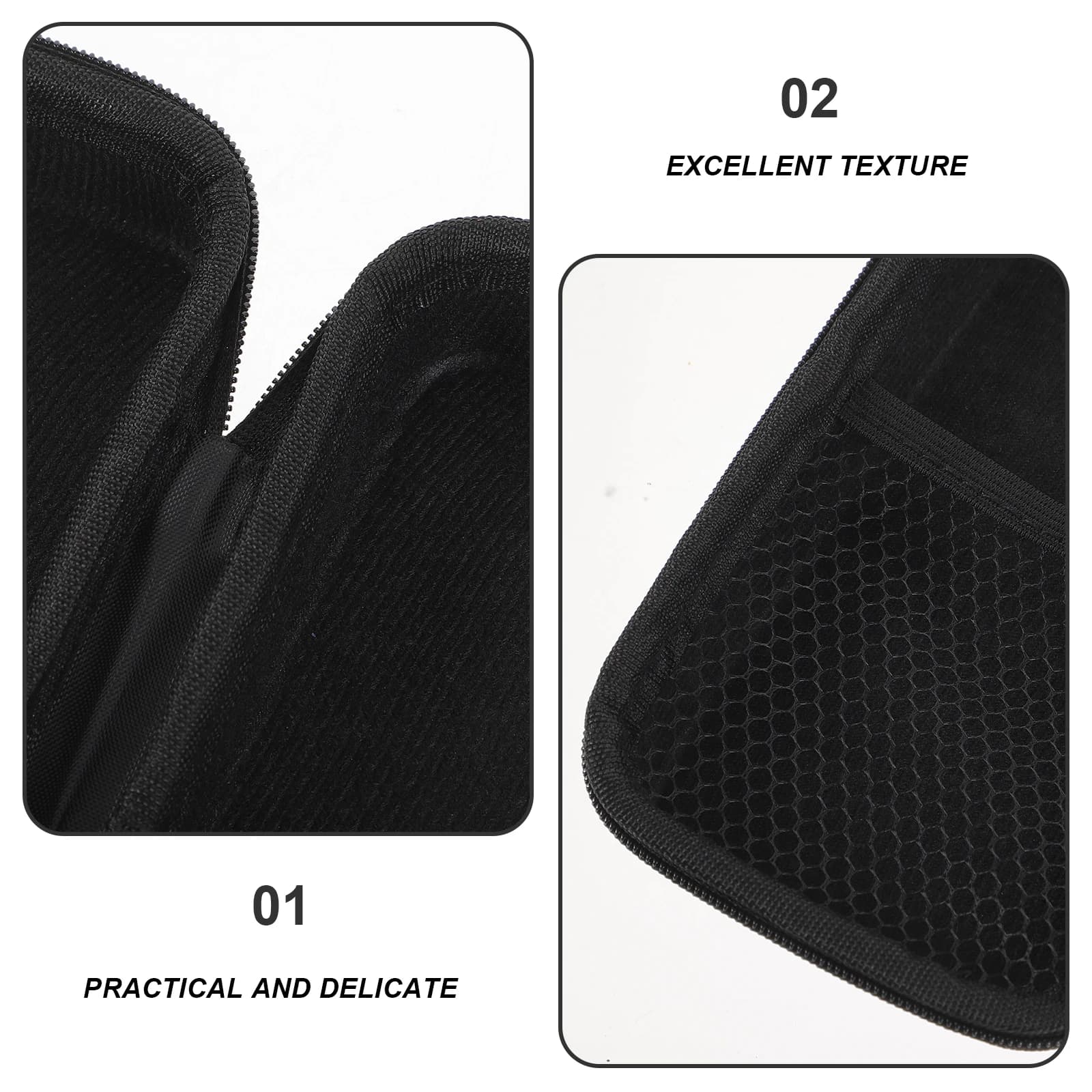 Scatola portaoggetti per microfono Custodia da viaggio nera per riporre microfoni Attrezzatura audio portatile resistente agli urti