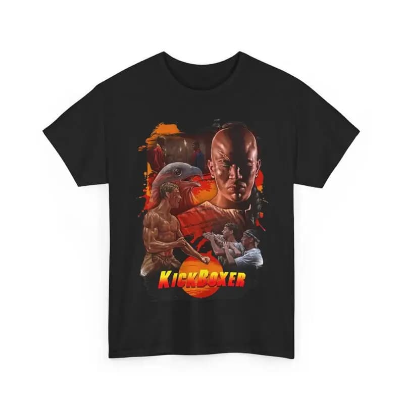 Vendita Jean Claude Van Damme Kickboxer Movie T Shirt in cotone pesante