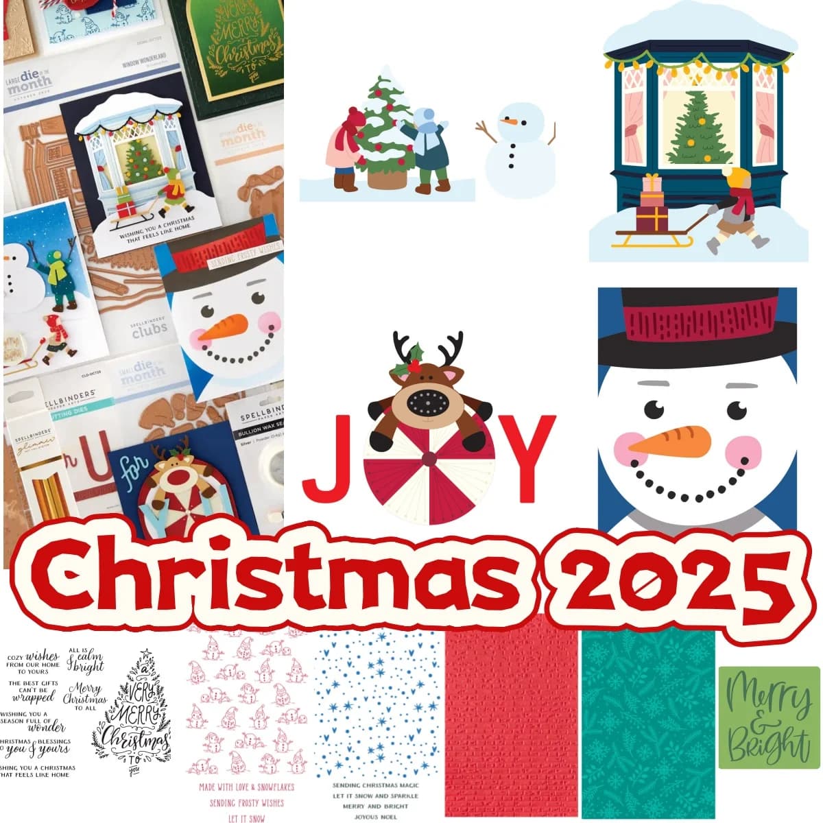 Christmas Snow Day Friend Collectuon Metal Cutting Dies Clear Stamps Stencil Hot Foil Wax Stamper For DIY Making Card Supplies