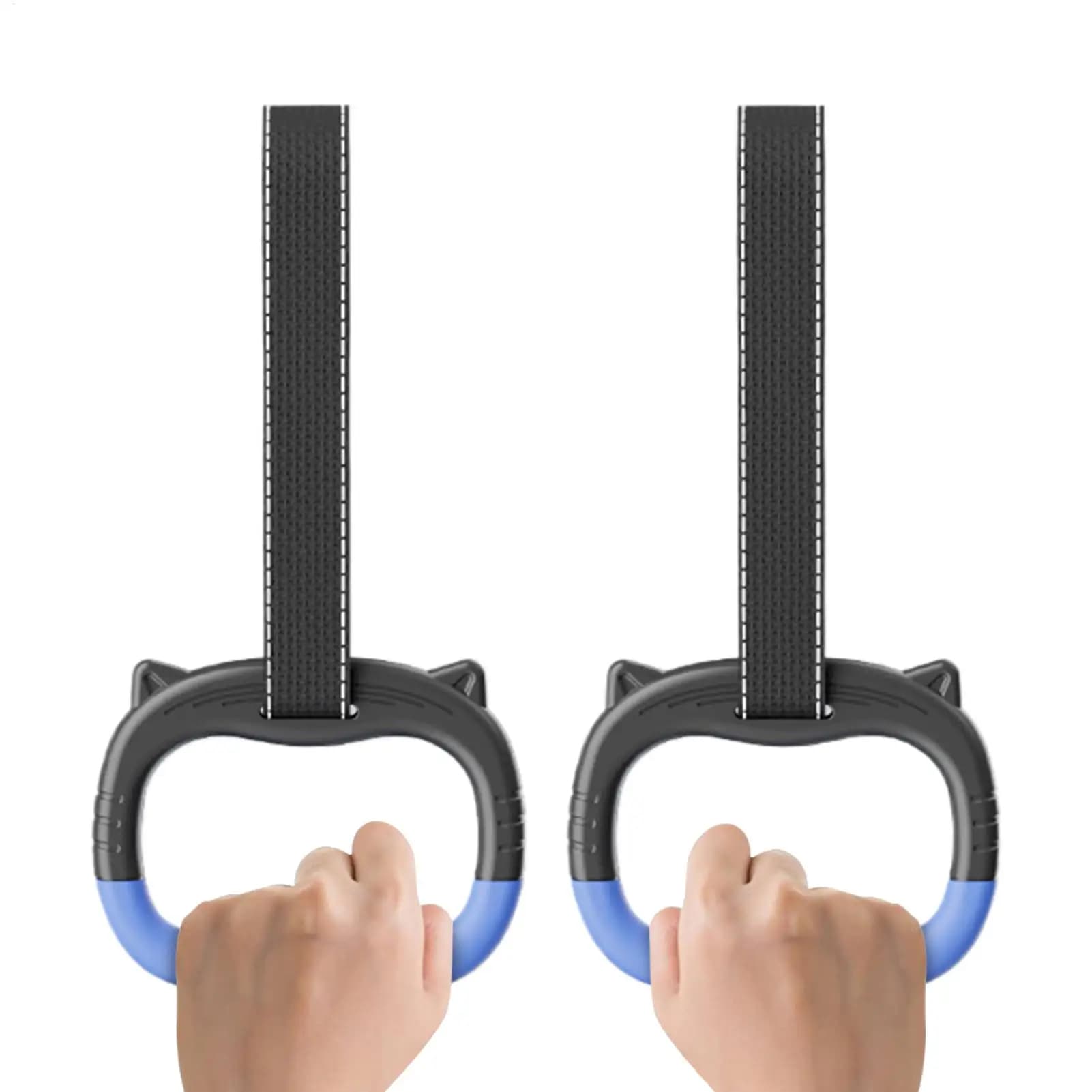 Gymnastics Rings Kid Horizontal Bar Indoor Non-Slip Gym toy Rings With Swing Adjustable Straps Pull-up Workout Fitness Equipment