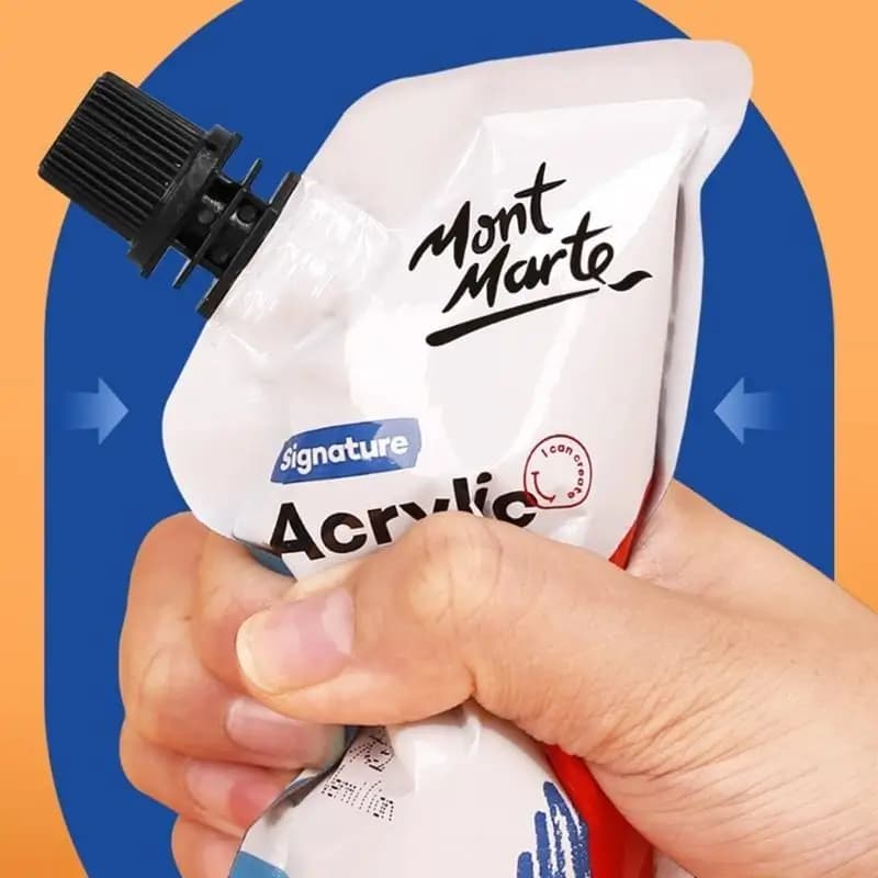 Art Acrylic Paint, 11 Colors Acrylic Paint 100ml Bag, Rich Pigmented, Waterproof