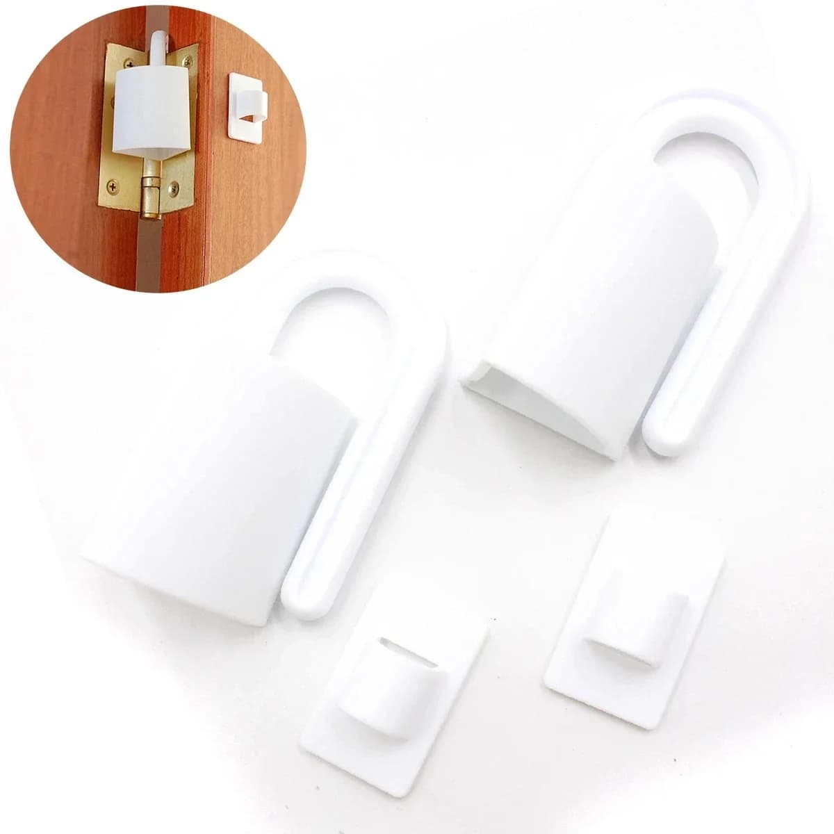 1/2 pz. Fermaporta di Sicurezza per Bambini, Blocco Porta Anti-Pizzicamento per Mani e Dita, Protezione per Bambini