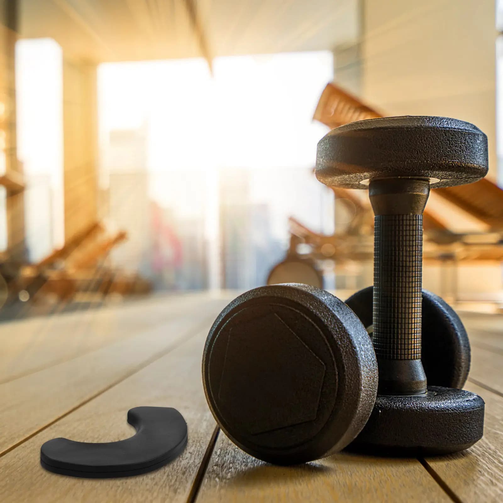 Supporto per manubri da 10 pezzi, robusto e stabile, per la conservazione di manubri e bilancieri, attrezzatura da palestra, rack per sollevamento pesi da pavimento