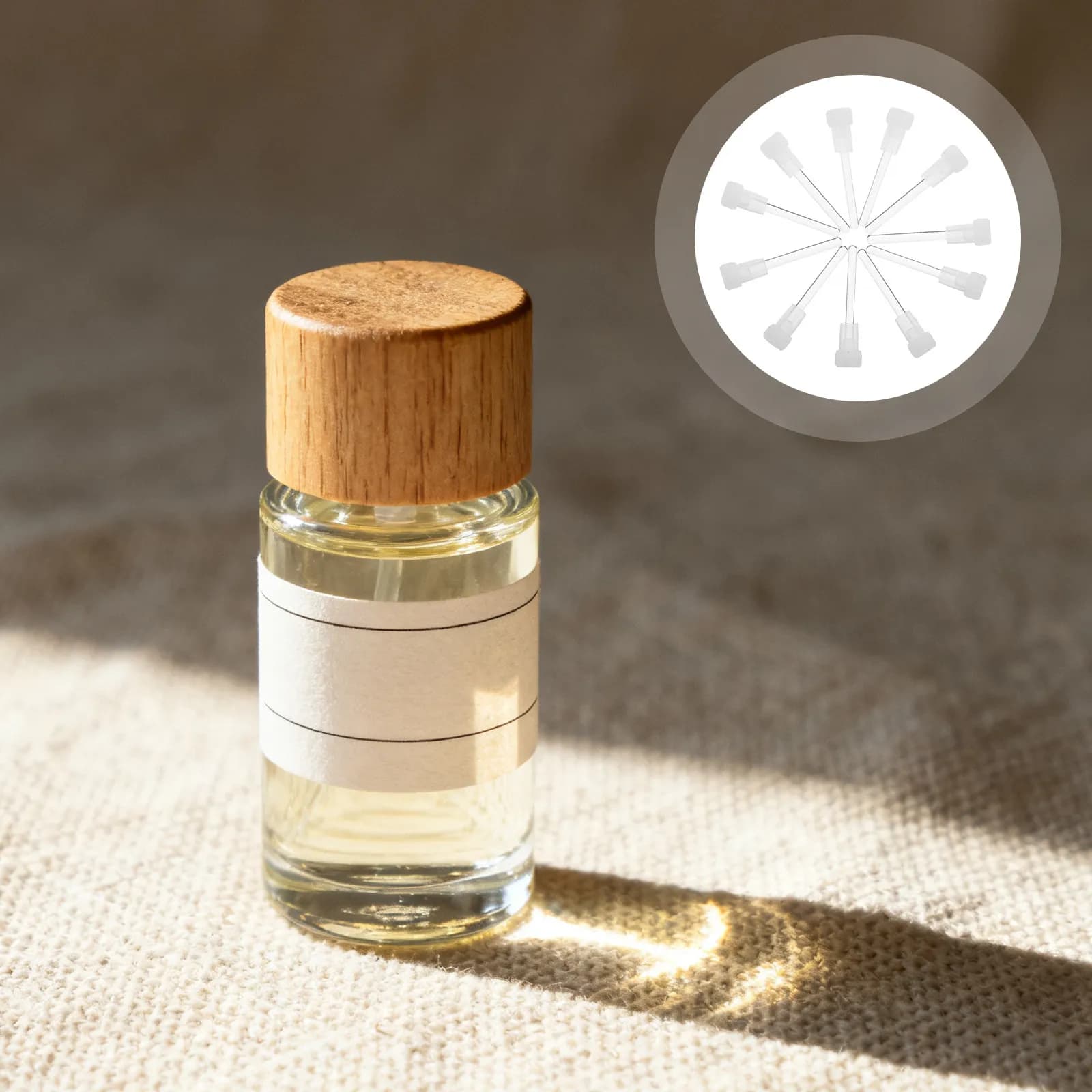 50 Pezzi Applicatori per Oli Essenziali, Bacchette in Vetro per Agitazione per Bottiglie di Profumo da 6ml, Bastoncini per Miscelazione, Inserti per Bottiglie Ricaricabili, Fai da Te Profumazioni