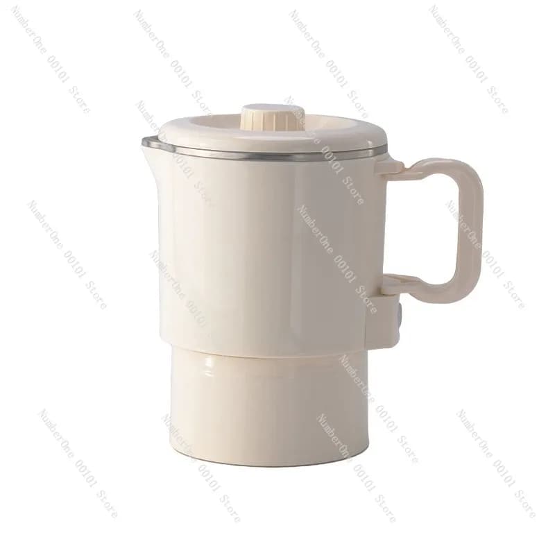Bollitore Elettrico Portatile da Viaggio in Acciaio Inox, Mini Tazza per Riscaldamento Automatico dell'Acqua, Compatto per Uso Domestico