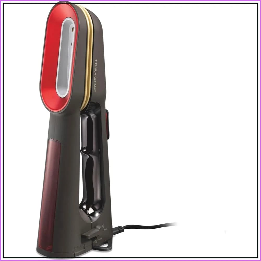 3-in-1 Handheld Garment Steamer & Press Iron for Clothes, Titanium Ceramic Soleplates, 9 Min Steaming, 25s Heatup, 10' Cord